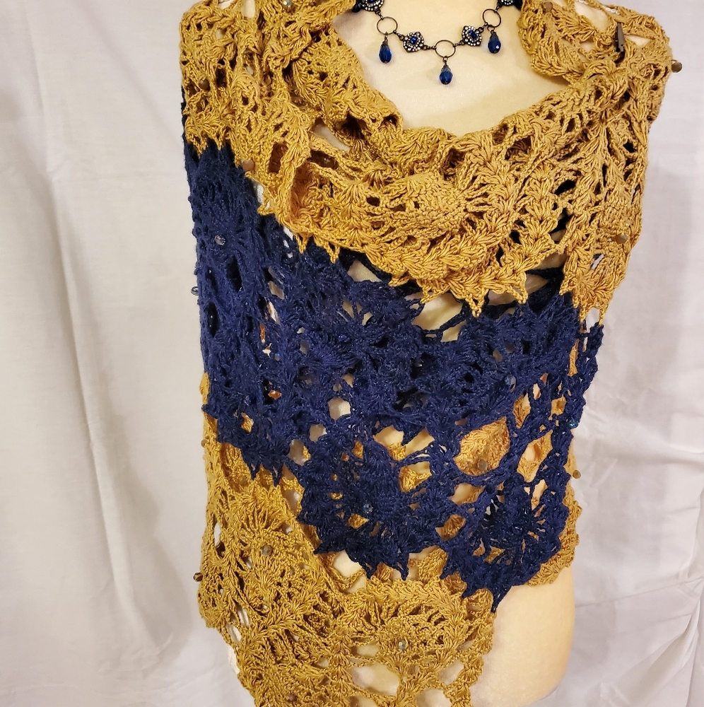 Handwoven Women's Crochet Shawl!